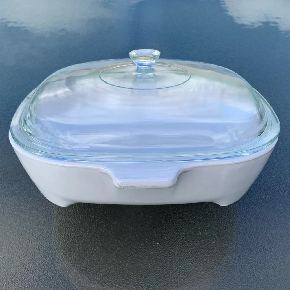 Corning Ware Cottage Core, Farm Core Blue Colonial House Lidded Browning Skillet